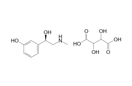 L-m-hydroxy-alpha-[(methylamino)methyl]benzyl alcohol, tartrate (1:1) (salt)