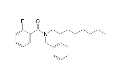 Benzamide, 2-fluoro-N-benzyl-N-octyl-