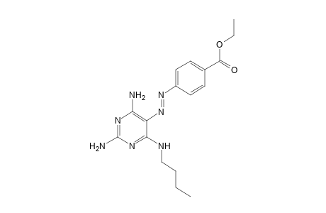 p-{[4-(butylamino)-2,6-diaminopyrimidin-5-yl]azo}benzoic acid, ethyl ester