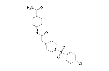 1-piperazineacetamide, N-[4-(aminocarbonyl)phenyl]-4-[(4-chlorophenyl)sulfonyl]-