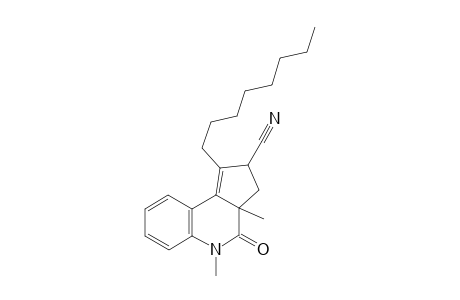 3a,5-Dimethyl-1-octyl-4-oxo-3,3a,4,5-tetrahydro-2H-cyclopenta[c]quinoline-2-carbonitrile