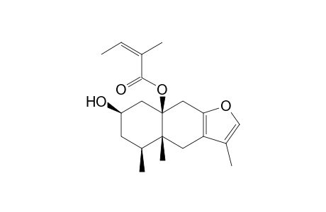 10beta-Angeloyloxy-2beta-hydroxyfuranoeremophilane