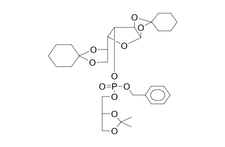 BENZYL(D,L-2,3-ISOPROPYLIDENDIOXY-1-PROPYL)(1,2;3,4-DIBENZYLIDEN-D-GALACTOPYRANOSO-6)PHOSPHATE