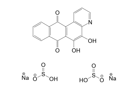 5,6-dihydroxynaphtho[2,3-f]quinoline-7,12-dione, compound with sulfurous acid, monosodium salt(1:2)