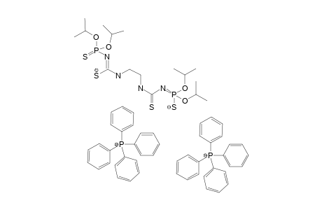 Tetraphenylphosphonium (Z)-N'-(diisopropoxyphosphorothioyl)-N-(2-(3-(diisopropoxysulfido-lambda5-phosphaneylidene)thioureido)ethyl)carbamimidothioate