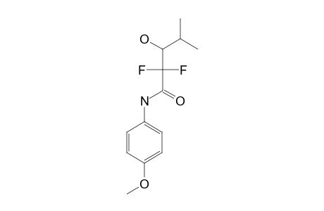 2,2-DIFLUORO-3-HYDROXY-N-(PARA-METHOXYPHENYL)-4-METHYLPENTANAMIDE