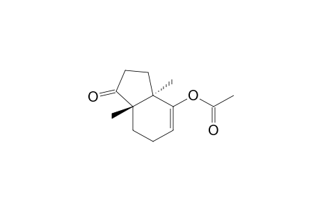 1H-Inden-1-one, 4-(acetyloxy)-2,3,3a,6,7,7a-hexahydro-3a,7a-dimethyl-, trans-