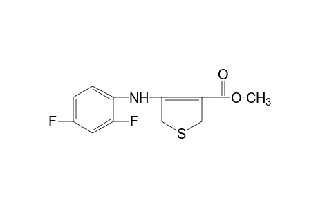 4-(2,4-difluoroanilino)-2,5-dihydro-3-thiophenecarboxylic acid, methyl ester