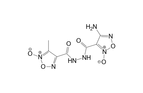 1-[4(3)-Methylfuroxano-3(4)-yl-carbonyl]-2-[4(3)-aminofuroxano-3(4)-yl-carbonyl]hydrazine