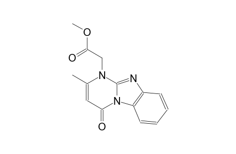 pyrimido[1,2-a]benzimidazole-1-acetic acid, 1,4-dihydro-2-methyl-4-oxo-, methyl ester