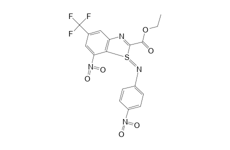 7-nitro-1-[(p-nitrophenyl) imino] -5-(trifluoromethyl) -2-benzothia(S IV )- zolecarboxylic acid, ethyl ester