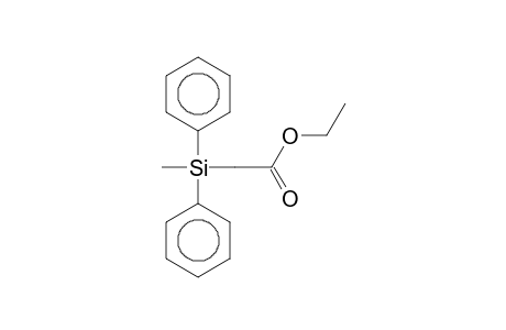 (Diphenyl-methyl-silyl)-acetic acid, ethyl ester