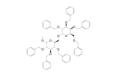 METHYL-O-(2,3,4,6-TETRA-O-BENZYL-ALPHA-D-GALACTOPYRANOSYL)-(1->6)-2,3,4-TRI-O-BENZYL-ALPHA-GLUCOPYRANOSIDE