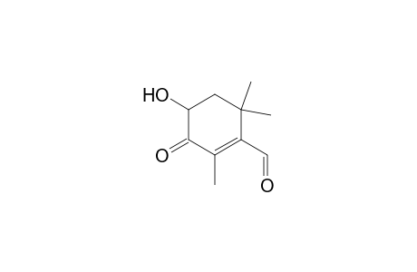 4-Hydroxy-2,6,6-trimethyl-3-oxocyclohex-1-en-1-carboxaldehyde