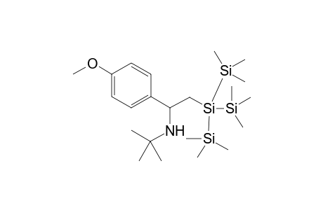 N-(2-(1,1,1,3,3,3-hexamethyl-2-(trimethylsilyl)trisilan-2-yl)-1-(4-methoxyphenyl)ethyl)-2-methyl propan-2-amine