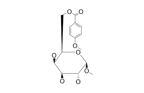 Methyl 6-anisoyl-.beta.-D-galactopyranoside