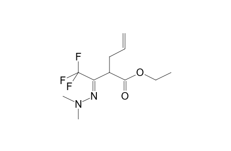 Ethyl 3-(N,N-dimethylhydrazono)-4,4,4-trifluoro-2-allylbutanoate