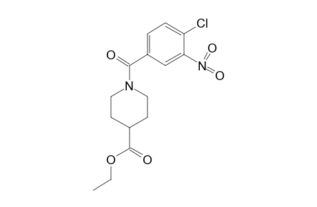 1-(4-chloro-3-nitrobenzoyl)isonipecotic acid, ethyl ester
