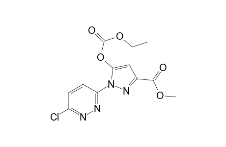 1-(6-chloro-3-pyridazinyl)-5-hydroxypyrazole-3-carboxylic acid, methyl ester, ethyl carbonate (ester)