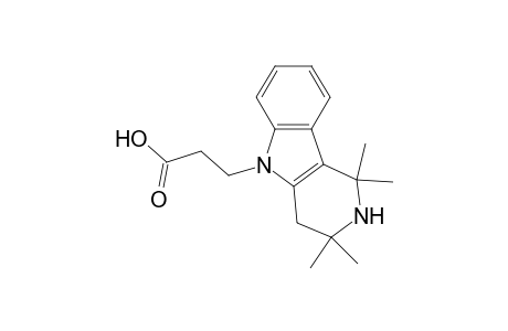 9-(2-Carboxyethyl)-2,2,4,4-tetramethyl-1,2,3,4-tetrahydro-.gamma.-carboline