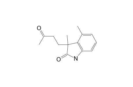 3,4-Dimethyl-3-(3-oxidanylidenebutyl)-1H-indol-2-one