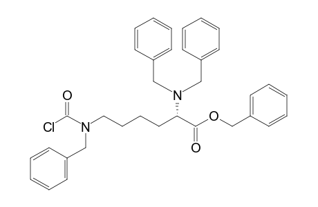 (2S)-2-[bis(phenylmethyl)amino]-6-[carbonochloridoyl-(phenylmethyl)amino]hexanoic acid (phenylmethyl) ester