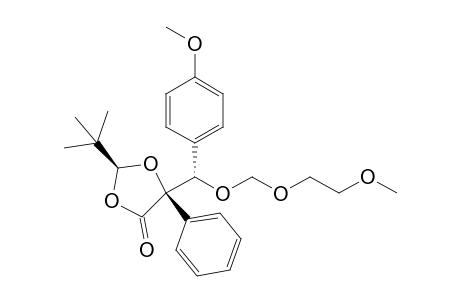 (2S,5R,1'S)-2-(tert-Butyl)-5-[1'-(4-methoxyphenyl)-1'-(2-methoxyethoxymethoxy)methyl]-5-phenyl-1,3-dioxolan-4-one