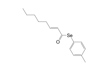 (E)-2-octeneselenoic acid Se-(4-methylphenyl) ester