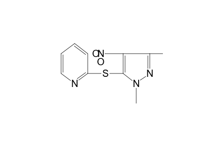 2-[(1,3-dimethyl-4-nitropyrazol-5-yl)thio]pyridine