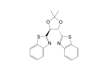 (4R,5R)-4,5-Bis(benzothiazol-2-yl)-2,2-dimethyl-1,3-dioxolane