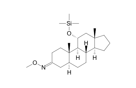 11.ALPHA.-[(TRIMETHYLSILYL)OXY]-5.ALPHA.-ANDROSTAN-3-ONE(3-O-METHYLOXIME)