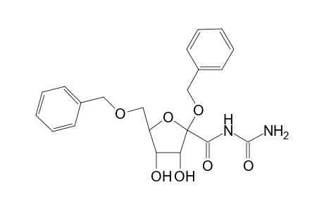 Benzyl 1-allophanoyl-5-O-benzyl-1-dehydro-.beta.,D-ribofuranoside