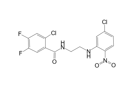 2-Chloro-N-[2-(5-chloro-2-nitroanilino)ethyl]-4,5-difluorobenzamide