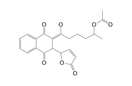 5-[3'-(5''-Acetoxy-1''-hydroxyhexylene)-1',2',3',4'-tetrahydro-1',4'-dioxonaphth-2-yl]furan-2(5H)-one