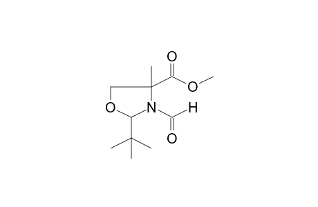 4-Oxazolidinecarboxylic acid, 2-(1,1-dimethylethyl)-3-formyl-4-methyl-, methyl ester, (2R-cis)-