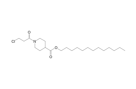 Isonipecotic acid, N-(3-chloropropionyl)-, tridecyl ester