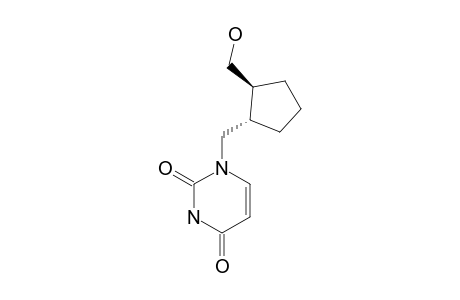 (+/-)-TRANS-1-[2-(HYDROXYMETHYL)-CYCLOPENTYLMETHYL]-URACIL