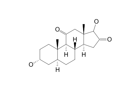 5.alpha.-Androstan-3.alpha.,17-diol-11,16-dione