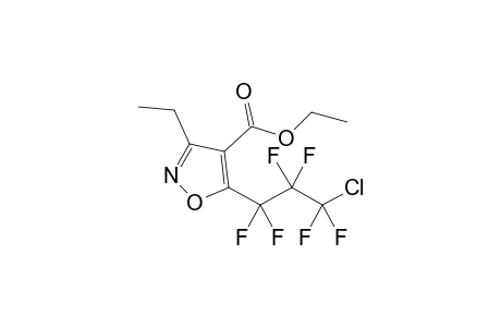 5-(3-Chloro-1,1,2,2,3,3-hexafluoro-propyl)-3-ethyl-isoxazole-4-carboxylic acid ethyl ester