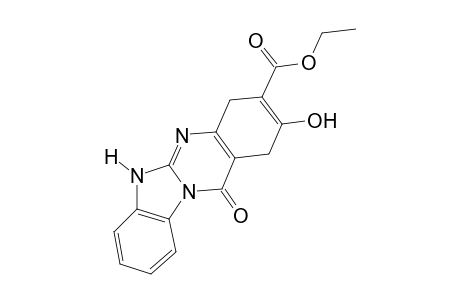 1,4-Dihydro-2-hydroxy-12-oxo-6H-benzimidazo[2,1-B]quinazoline-3-carboxylic acid, ethyl ester