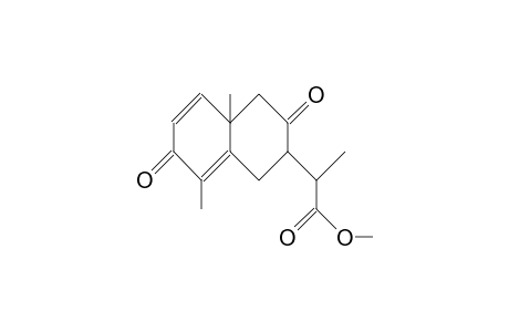 (11S)-3,8-Dioxo-7aH-eudesma-1,4-dien-12-oic acid, methyl ester