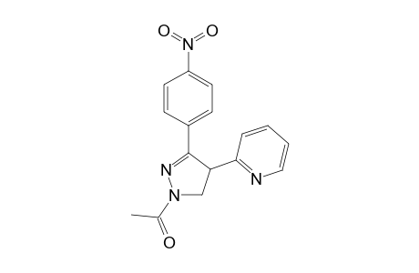 1-Acetyl-3-(4-nitrophenyl)-4-(2-pyridyl)-2-pyrazoline