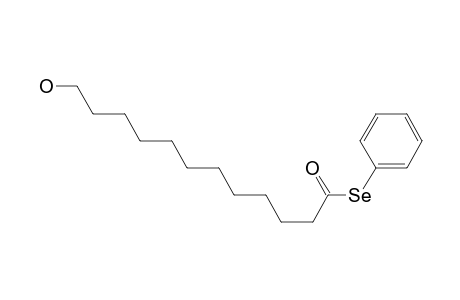 Dodecaneselenoic acid, 12-hydroxy-, se-phenyl ester