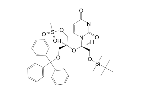 14;2'-O-[TERT-BUTYL)-DIMETHYLSILYL]-3'-O-(METHYLSULFONYL)-5'-O-(TRIPHENYLMETHYL)-2',3'-SECOURIDINE;1-[(1R)-2-[(TERT-BUTYL)-DIMETHYLSILYLOXY]-1-[(1R)-2-(METHYLS