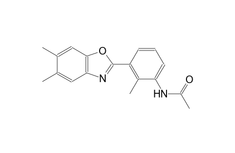 N-[3-(5,6-dimethyl-1,3-benzoxazol-2-yl)-2-methylphenyl]acetamide