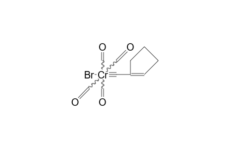 trans-Bromo-tetracarbonyl-(1-cyclopentenyl-carbyne)-chromium