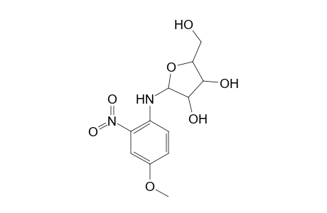 N-(4-Methoxy-2-nitrophenyl)pentofuranosylamine