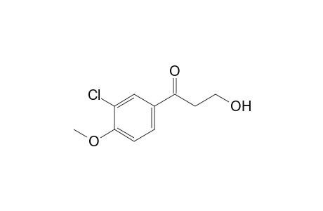 1-(3'-CHLORO-4'-METHOXYPHENYL)-3-HYDROXY-1-PROPANONE