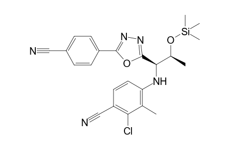 2-Chloro-4-[[(1R,2S)-1-[5-(4-cyanophenyl)-1,3,4-oxadiazol-2-yl]-2-trimethylsilyloxy-propyl]amino]-3-methyl-benzonitrile