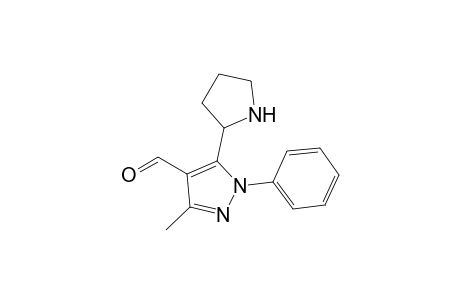 5-(Pyrrolidin-2'-yl)-1-phenyl-3-methyl-4-formylpyrazole